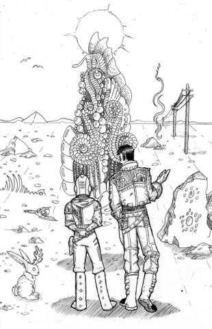 Apocalyptic Planet Coloring Page